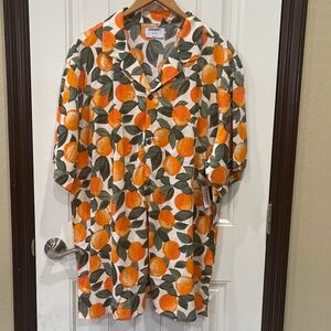 Old Navy Orange Citrus Fruit shirt